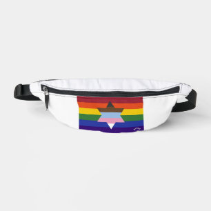 ユダヤ人インクルーシブプライドフラッグファニーパック ファニーパック