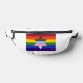 ユダヤ人インクルーシブプライドフラッグファニーパック ファニーパック (レイダウン)
