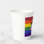 ユダヤ人インクルーシブプライド国旗の紙カップ 紙コップ (右)