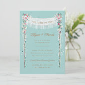 ユダヤ人ウェディングシャワー婚約パーティ 招待状 (スタンド正面)