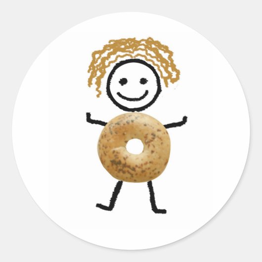 ユダヤ人ギフトステッカー ラウンドシール (正面)