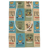 ユダヤ人ギフト – 休日抱き枕 – ハヌカー ミディアムペーパーバッグ (正面)