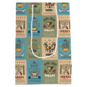 ユダヤ人ギフト – 休日抱き枕 – ハヌカー ミディアムペーパーバッグ (裏面)