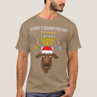 ユダヤ人クリスマストナカイ幸せクリスムカ Tシャツ