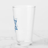 ユダヤ人スターデザイン飲みガラス タンブラーグラス (左)