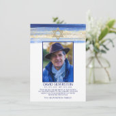 ユダヤ人スター悔やみや弔慰お礼お葬儀写真 サンキューカード (スタンド正面)