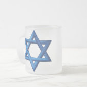 ユダヤ人ダビデの星 フロストグラスマグカップ (正面左)