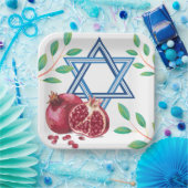 ユダヤ人ダビデ葉オの星 ペーパープレート (パーティー)