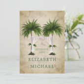 ユダヤ人チュパエレガントモダンシャンパンパーム 招待状 (スタンド正面)