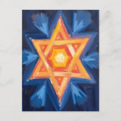 ユダヤ人デビッド・ハヌカーの星 シーズンポストカード (正面)
