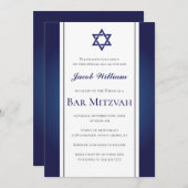 ユダヤ人バー（ユダヤ教の）バル・ミツバーパーソナライズされた招待状 招待状 (正面/裏面)