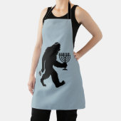 ユダヤ人ビッグフートハヌカーハヌカー（ユダヤ教の祭り）ユーモア笑わされる エプロン (インサイチュ)