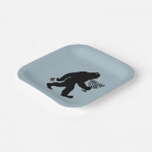 ユダヤ人ビッグフートハヌカーハヌカー(ユダヤ教の祭り)ユーモア笑わされる ペーパープレート (傾斜あり)