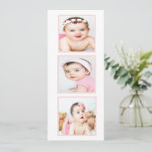 ユダヤ人ベビー写真命名式ヘブライ語ガール シーズンカード (スタンド正面)