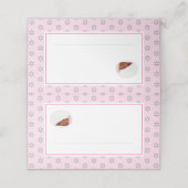 ユダヤ人ベビー名前付けSimchatこうもりフォトピンク プレイスカード (外部開封)