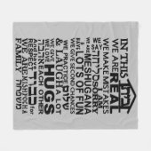 ユダヤ人ホームベイトフリースブランケット フリースブランケット (正面(横))