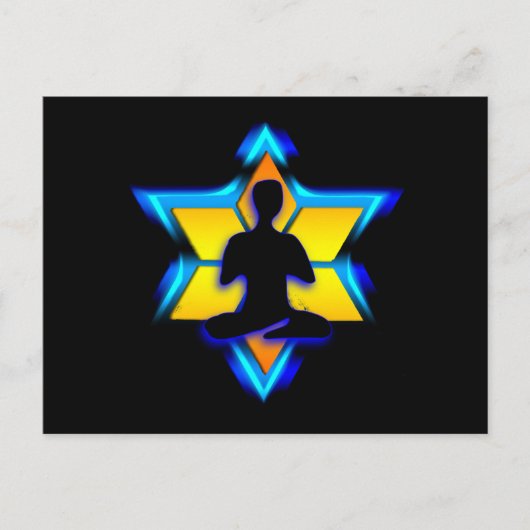ユダヤ人ヨガ ポストカード (正面)