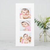 ユダヤ人写真名前付けヘブライ語ガール招待状 シーズンカード (スタンド正面)