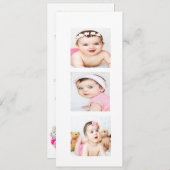 ユダヤ人写真名前付けヘブライ語ガール招待状 シーズンカード (正面/裏面)