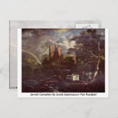 ユダヤ人墓地Jacob Isakszoon Van Ruisdael ポストカード (正面/裏面)