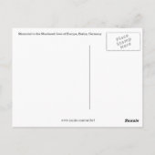 ユダヤ人大量虐殺記念館 ヨーロッパ ポストカード (裏面)