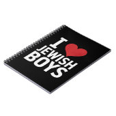 ユダヤ人少年を愛するIハートユダヤ人少年ハヌカー ノートブック (左側)