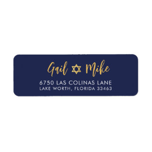 ユダヤ人星海軍モダンブルー金ゴールド ラベル