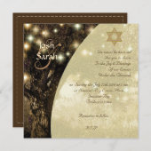 ユダヤ人生の結婚木 招待状 (正面/裏面)