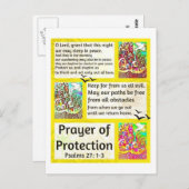 ユダヤ人祈りの言葉エルサレム保護都市 ポストカード (正面/裏面)