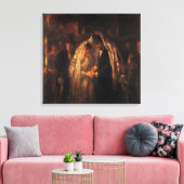 ユダヤ人結婚のヨゼフ・イスラエル人 – 1903年頃 キャンバスプリント (インサイチュ (リビング))