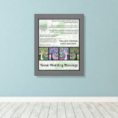 ユダヤ人結婚の七つの恵みズツリー キャンバスプリント (インサイチュ (ウッドフロア))