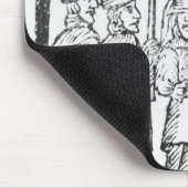 ユダヤ人結婚式のイラストレーション マウスパッド (コーナー)