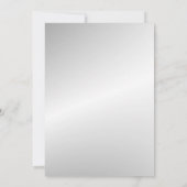 ユダヤ人結婚式金属青いダビデの星 招待状 (裏面)