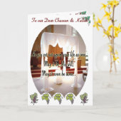 ユダヤ人結婚式、Chuppah カード (黄色い花)