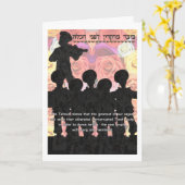 ユダヤ人結婚式、Chuppah カード (黄色い花)