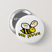 ユダヤ人蜂 缶バッジ (正面&裏面)