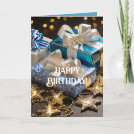 ユダヤ人誕生日カード、5" x 7"折り畳みグリーティングカード カード