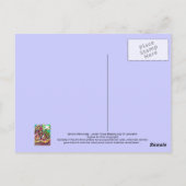 ユダヤ人賛美家の都市エルサレムのはがき ポストカード (裏面)