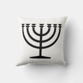 ユダヤ人（ユダヤ教）メノラー（ユダヤ教の象徴） クッション (裏面)