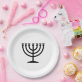 ユダヤ人（ユダヤ教）メノラー（ユダヤ教の象徴） ペーパープレート (パーティー)