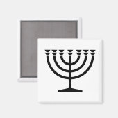 ユダヤ人（ユダヤ教）メノラー（ユダヤ教の象徴） マグネット (正面/裏面)