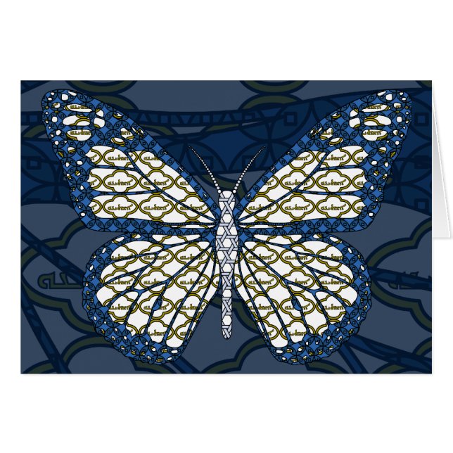 ユダヤ人（昆虫）オオカバマダラ、モナークカード (正面横)