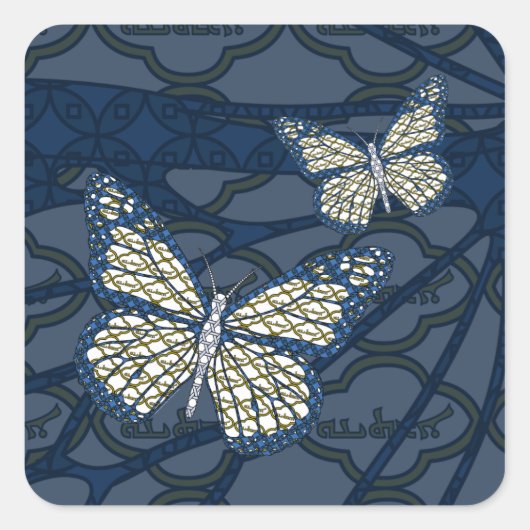 ユダヤ人(昆虫)オオカバマダラ、モナークシール スクエアシール (正面)