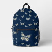 ユダヤ人（昆虫）オオカバマダラ、モナーク プリントバックパック (正面)