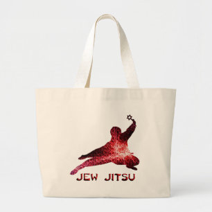 ユダヤ人Jitsu ラージトートバッグ
