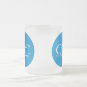 ユダヤ人Sm。 マグ- Oy! 世界に フロストグラスマグカップ (中央)