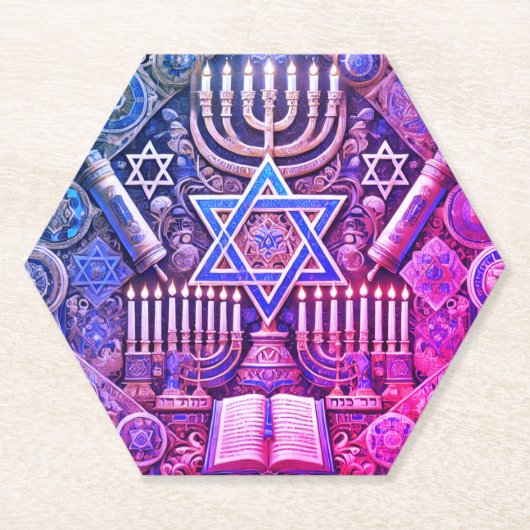 ユダヤ大理石コースター ペーパーコースター (正面)