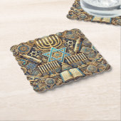 ユダヤ大理石コースター ペーパーコースター (アングル)