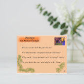 ユダヤ学人の生活： Bikur Holim/Questions ポストカード (スタンド正面)