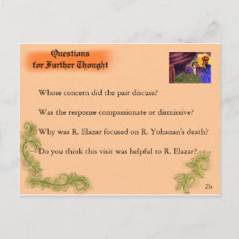 ユダヤ学人の生活： Bikur Holim/Questions ポストカード